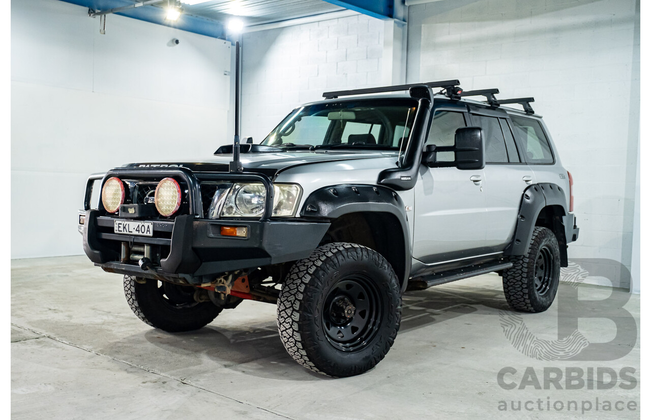 3/2005 Nissan Patrol ST (4x4) GU IV 4d Wagon Silver Turbo Diesel 3.0L