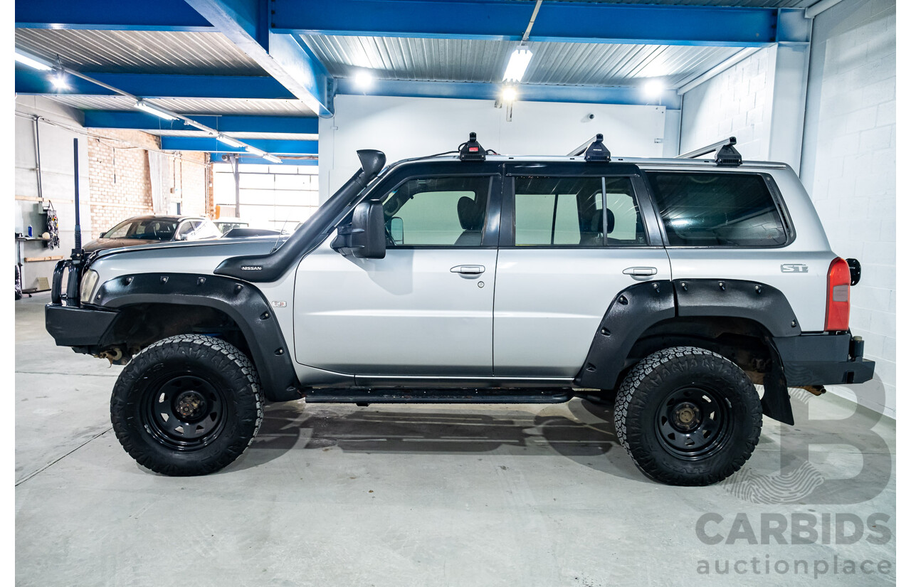 3/2005 Nissan Patrol ST (4x4) GU IV 4d Wagon Silver Turbo Diesel 3.0L