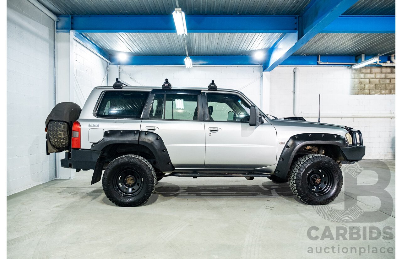 3/2005 Nissan Patrol ST (4x4) GU IV 4d Wagon Silver Turbo Diesel 3.0L