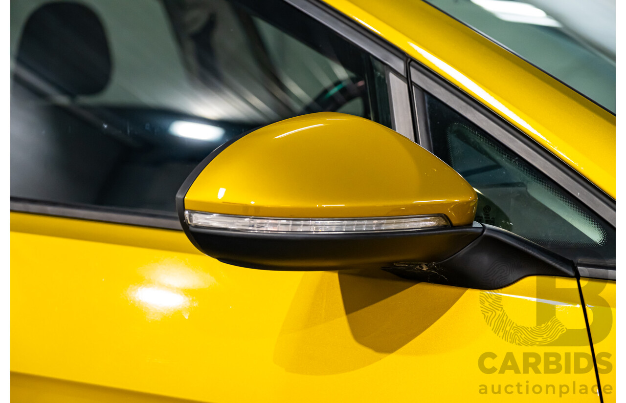 2/2018 Volkswagen Golf 110 TSI Highline MK7.5 AU MY16 4d Hatch Tumeric Yellow Metallic Turbo 1.4L