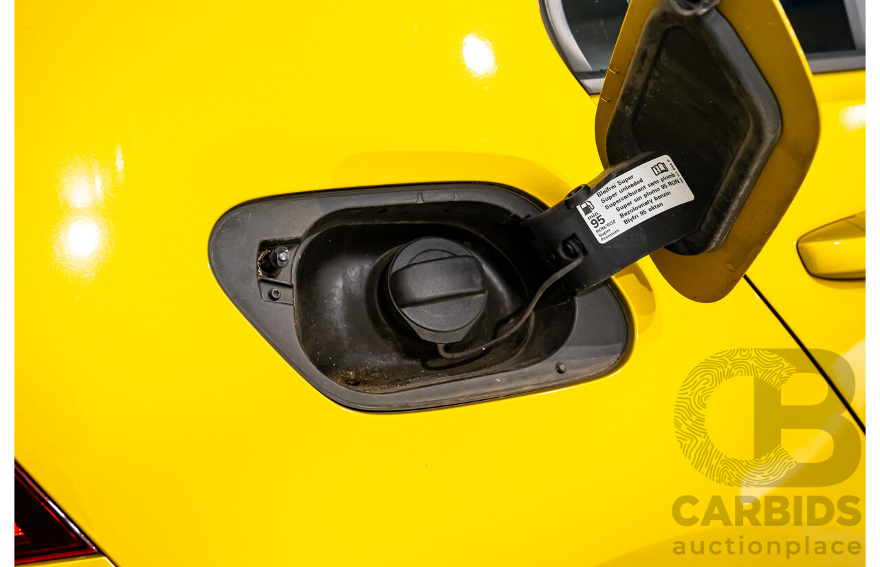 2/2018 Volkswagen Golf 110 TSI Highline MK7.5 AU MY16 4d Hatch Tumeric Yellow Metallic Turbo 1.4L