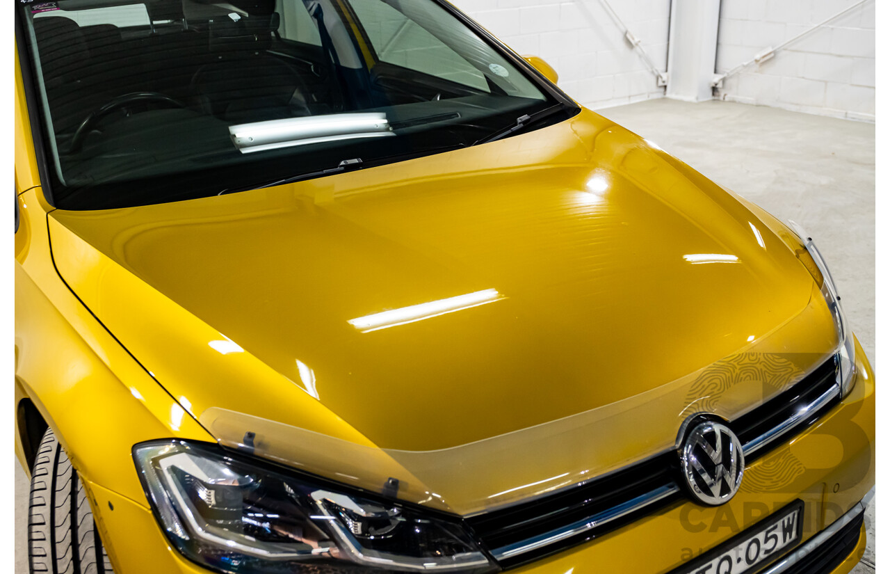2/2018 Volkswagen Golf 110 TSI Highline MK7.5 AU MY16 4d Hatch Tumeric Yellow Metallic Turbo 1.4L