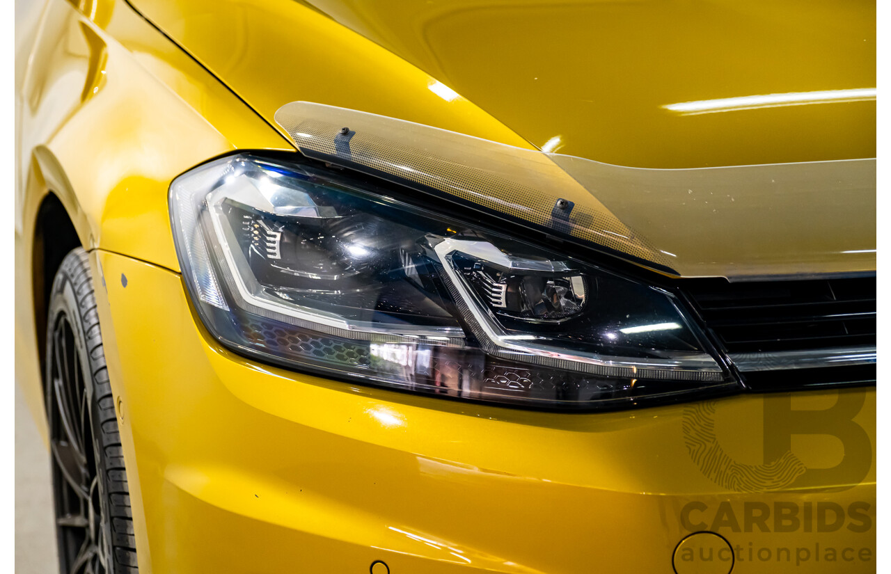 2/2018 Volkswagen Golf 110 TSI Highline MK7.5 AU MY16 4d Hatch Tumeric Yellow Metallic Turbo 1.4L