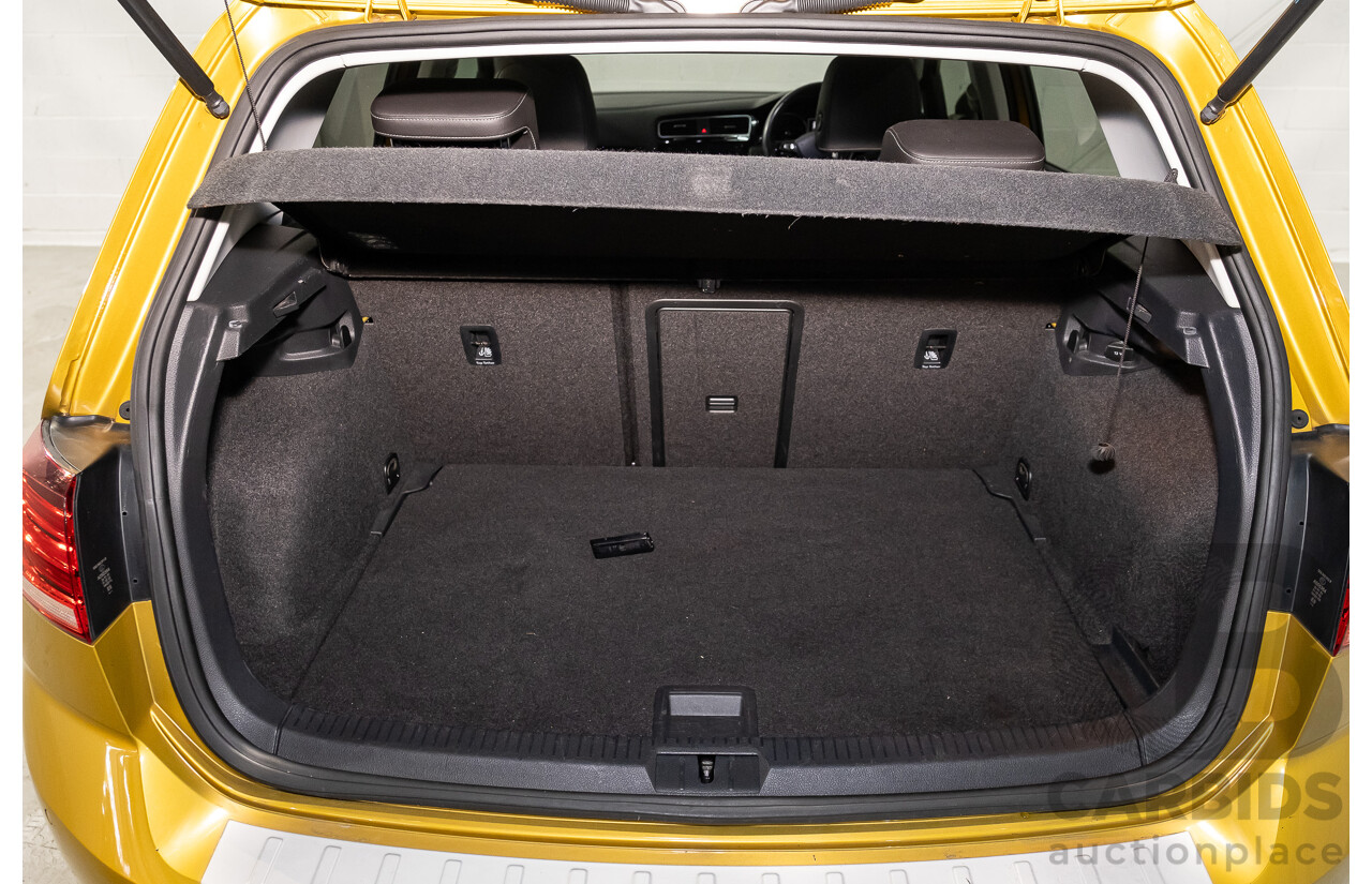 2/2018 Volkswagen Golf 110 TSI Highline MK7.5 AU MY16 4d Hatch Tumeric Yellow Metallic Turbo 1.4L