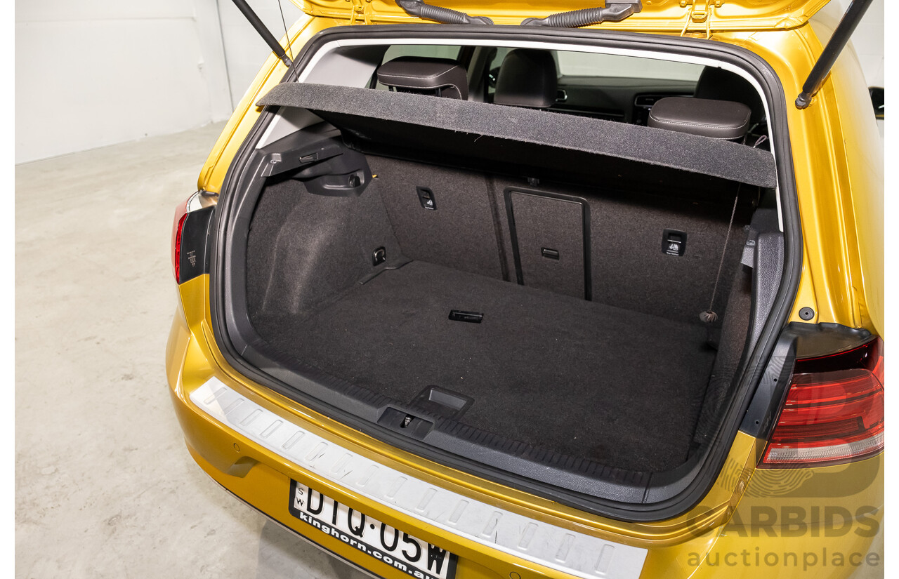 2/2018 Volkswagen Golf 110 TSI Highline MK7.5 AU MY16 4d Hatch Tumeric Yellow Metallic Turbo 1.4L