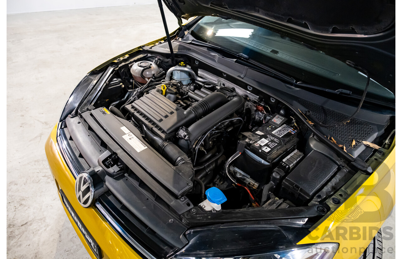 2/2018 Volkswagen Golf 110 TSI Highline MK7.5 AU MY16 4d Hatch Tumeric Yellow Metallic Turbo 1.4L