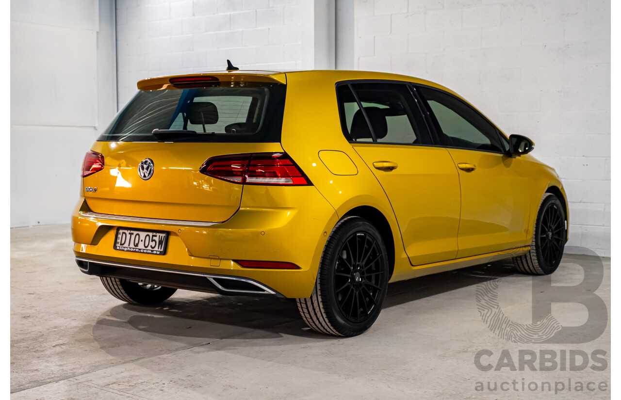 2/2018 Volkswagen Golf 110 TSI Highline MK7.5 AU MY16 4d Hatch Tumeric Yellow Metallic Turbo 1.4L
