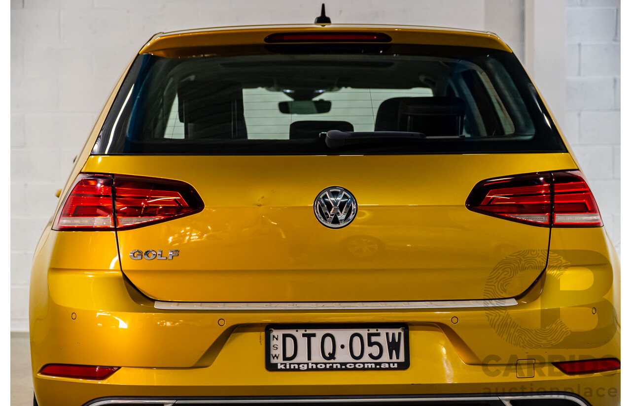 2/2018 Volkswagen Golf 110 TSI Highline MK7.5 AU MY16 4d Hatch Tumeric Yellow Metallic Turbo 1.4L
