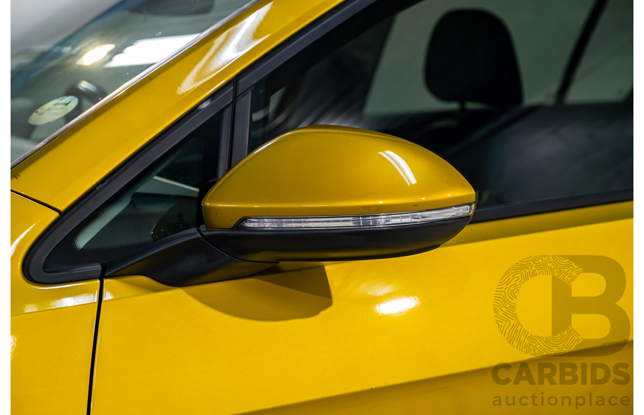 2/2018 Volkswagen Golf 110 TSI Highline MK7.5 AU MY16 4d Hatch Tumeric Yellow Metallic Turbo 1.4L