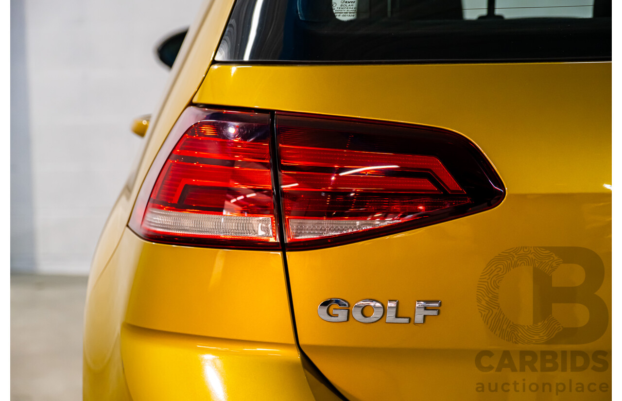 2/2018 Volkswagen Golf 110 TSI Highline MK7.5 AU MY16 4d Hatch Tumeric Yellow Metallic Turbo 1.4L