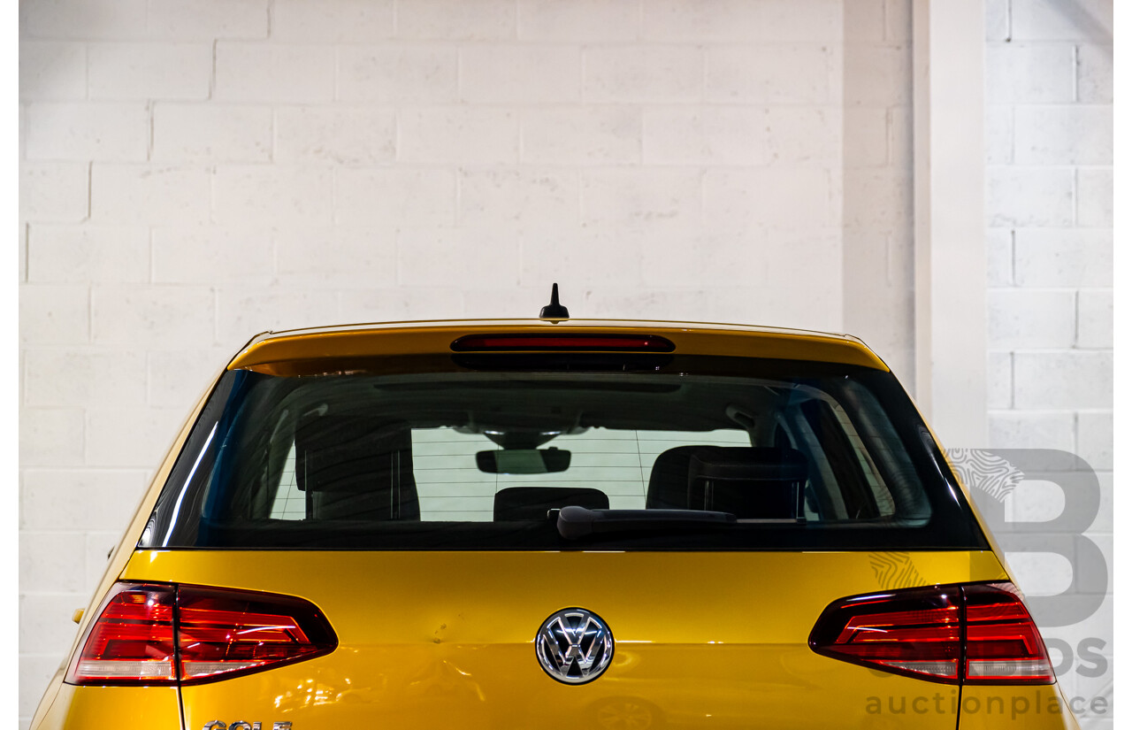 2/2018 Volkswagen Golf 110 TSI Highline MK7.5 AU MY16 4d Hatch Tumeric Yellow Metallic Turbo 1.4L