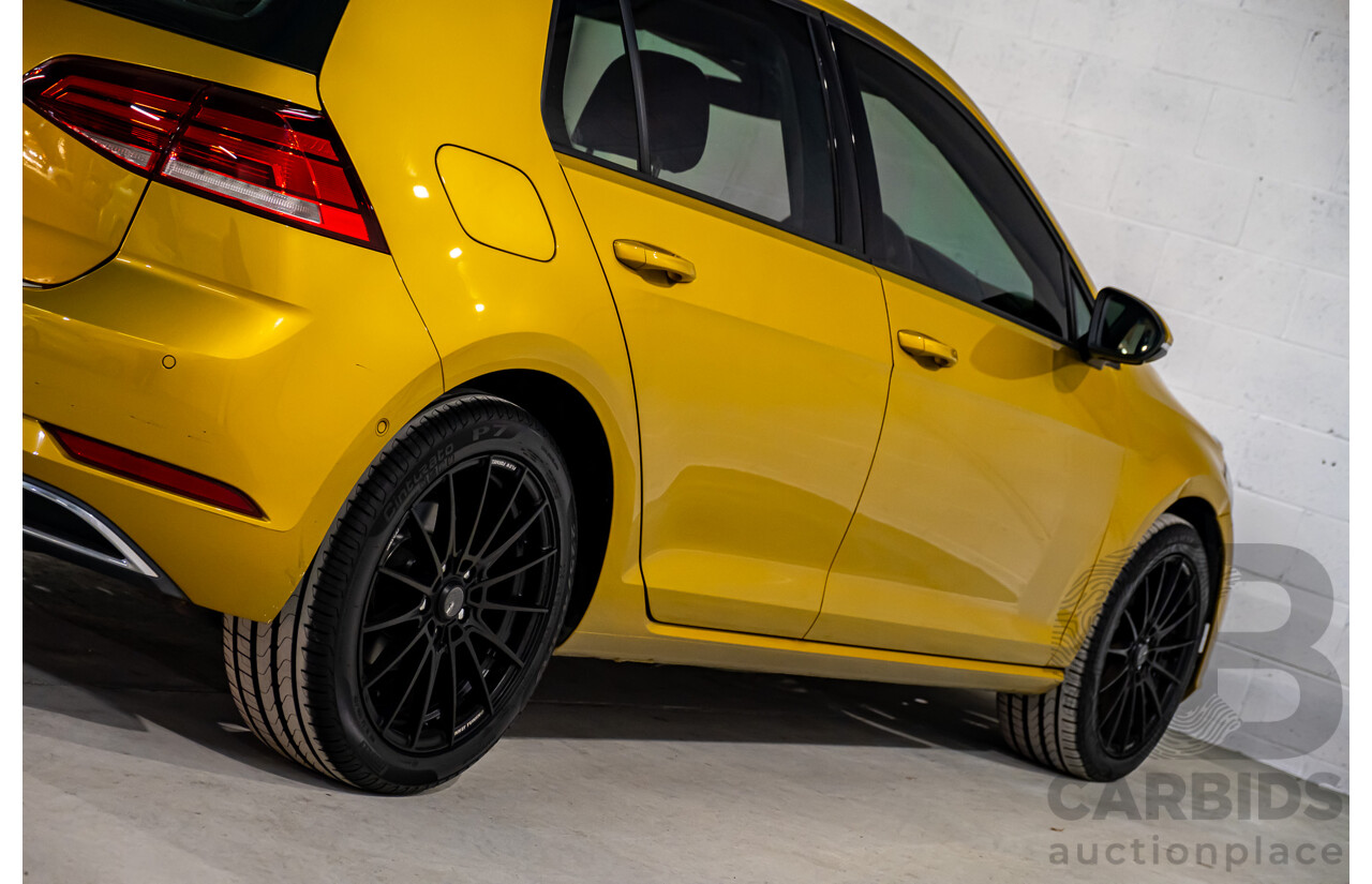 2/2018 Volkswagen Golf 110 TSI Highline MK7.5 AU MY16 4d Hatch Tumeric Yellow Metallic Turbo 1.4L