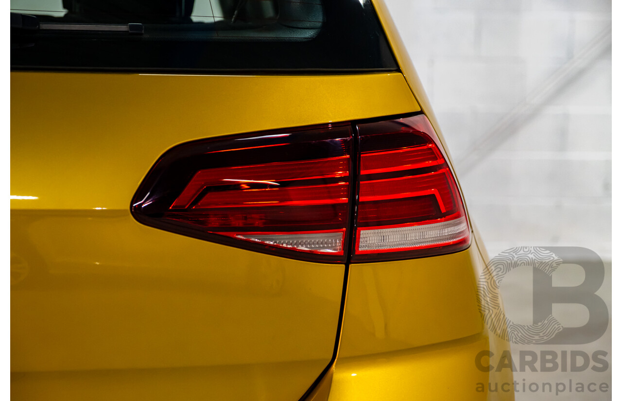 2/2018 Volkswagen Golf 110 TSI Highline MK7.5 AU MY16 4d Hatch Tumeric Yellow Metallic Turbo 1.4L