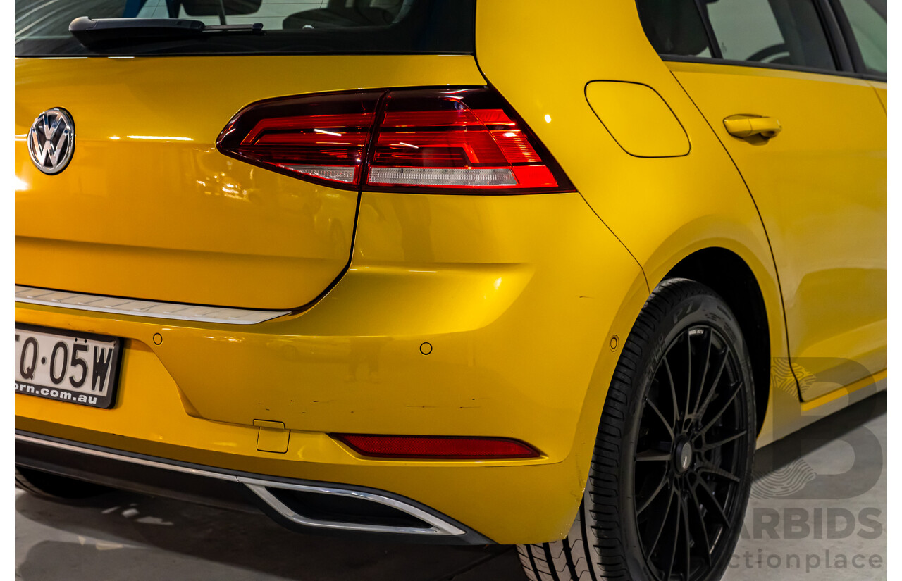 2/2018 Volkswagen Golf 110 TSI Highline MK7.5 AU MY16 4d Hatch Tumeric Yellow Metallic Turbo 1.4L