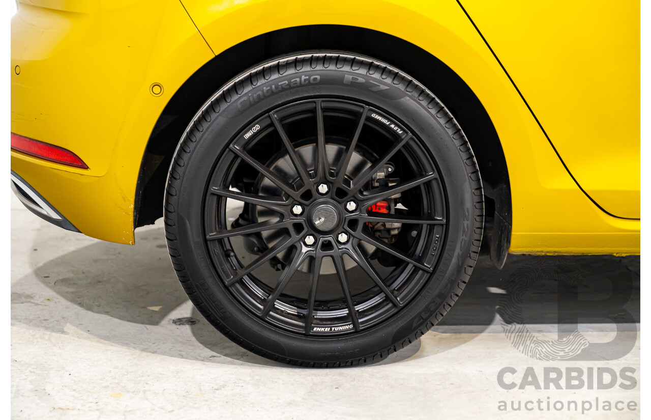 2/2018 Volkswagen Golf 110 TSI Highline MK7.5 AU MY16 4d Hatch Tumeric Yellow Metallic Turbo 1.4L