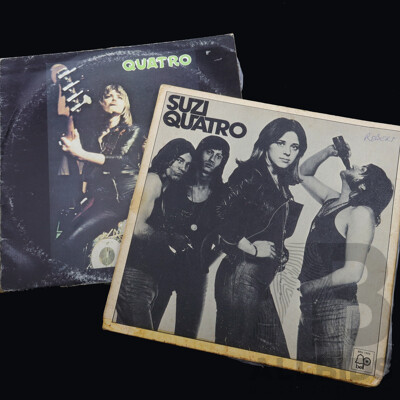 Suzi Quatro Self Titled Album, & Suzi Quatro Quatro, Both Vinyl LP Records