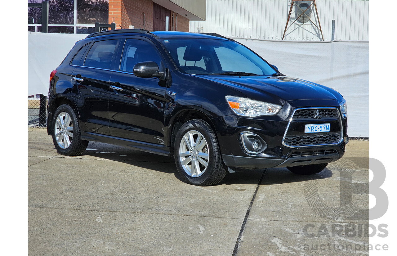 3/2014 Mitsubishi ASX Aspire (4wd) XB MY14 4d Wagon Black 2.3L