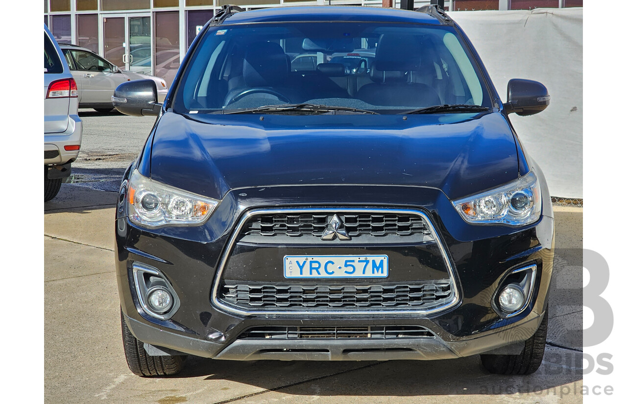 3/2014 Mitsubishi ASX Aspire (4wd) XB MY14 4d Wagon Black 2.3L