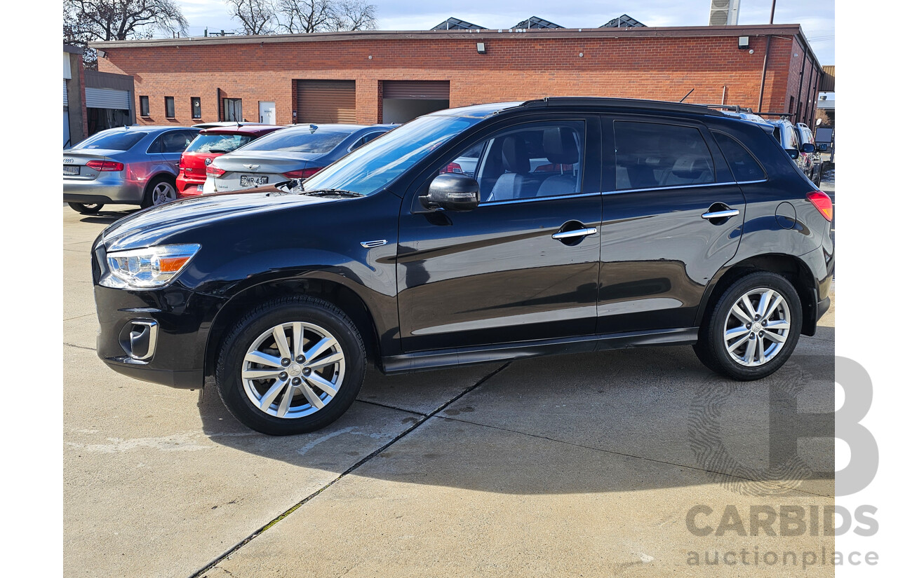 3/2014 Mitsubishi ASX Aspire (4wd) XB MY14 4d Wagon Black 2.3L