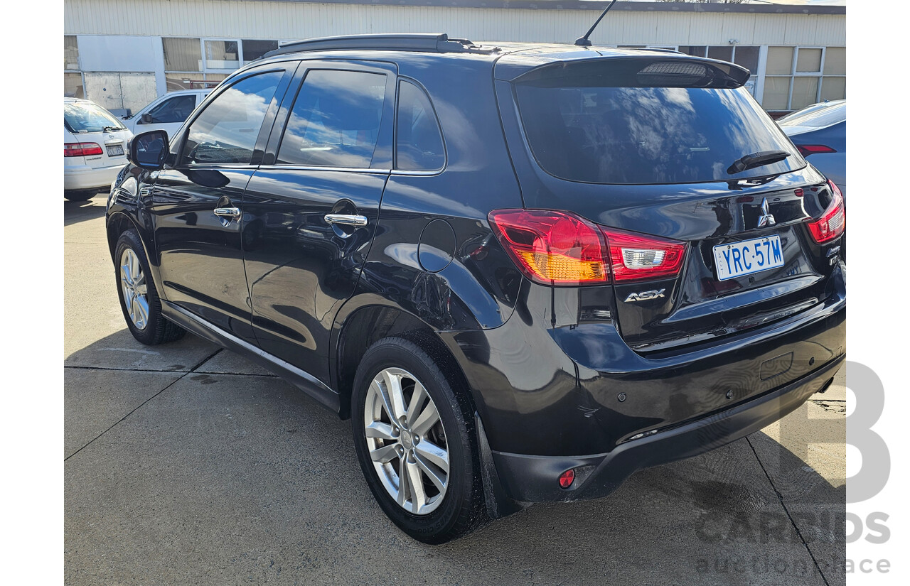 3/2014 Mitsubishi ASX Aspire (4wd) XB MY14 4d Wagon Black 2.3L