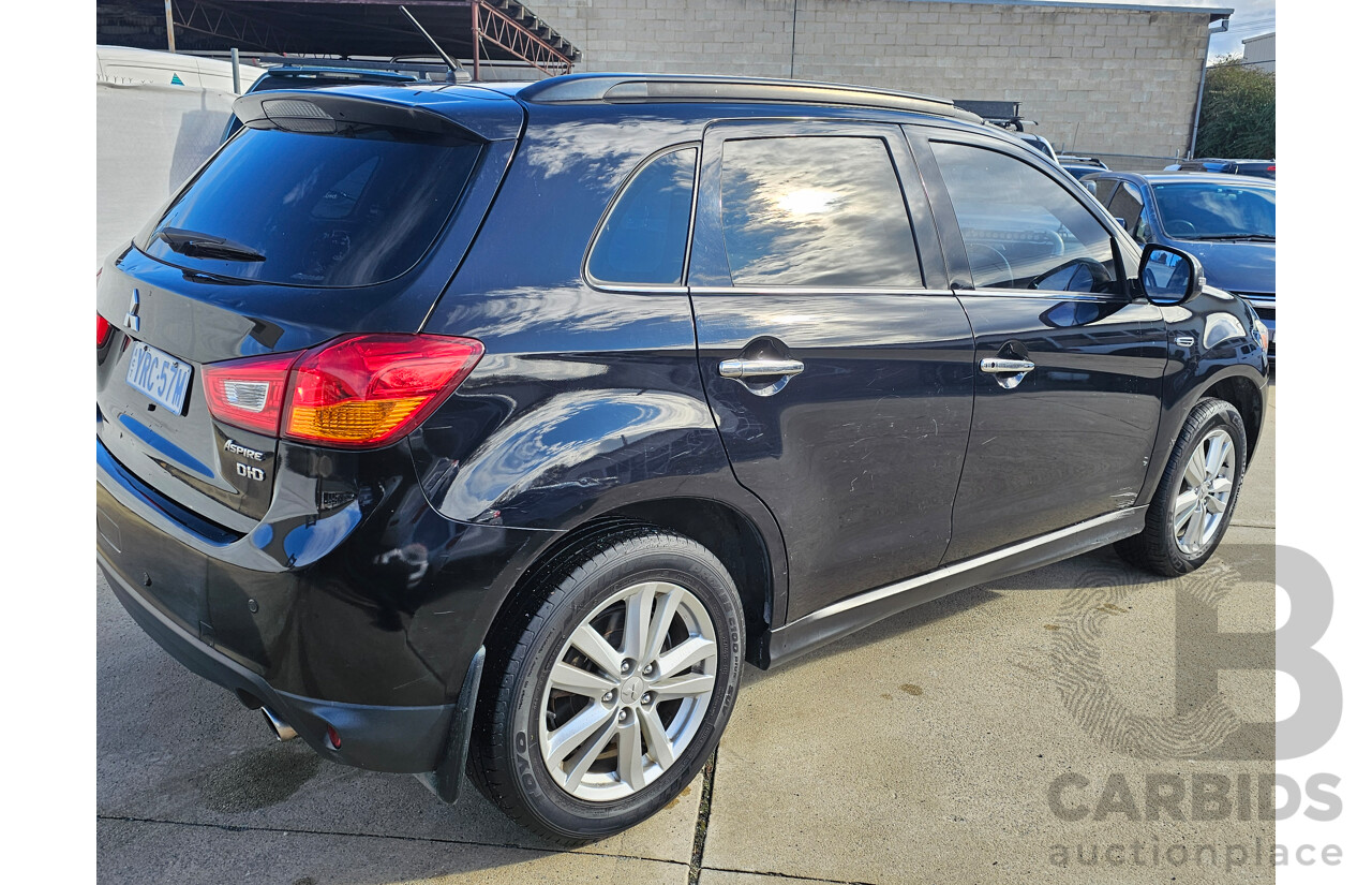 3/2014 Mitsubishi ASX Aspire (4wd) XB MY14 4d Wagon Black 2.3L