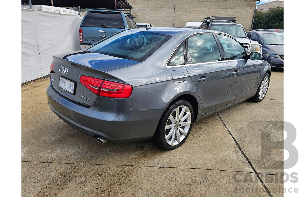 1/2013 Audi A4 3.0 TDI B8 (8K) MY13 4d Sedan Grey 3.0L