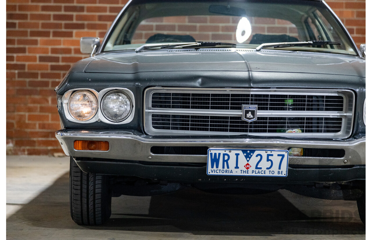 6/1974 Holden HQ Premier 4d Sedan Gunmetal Metallic Grey 308ci V8 5.0L