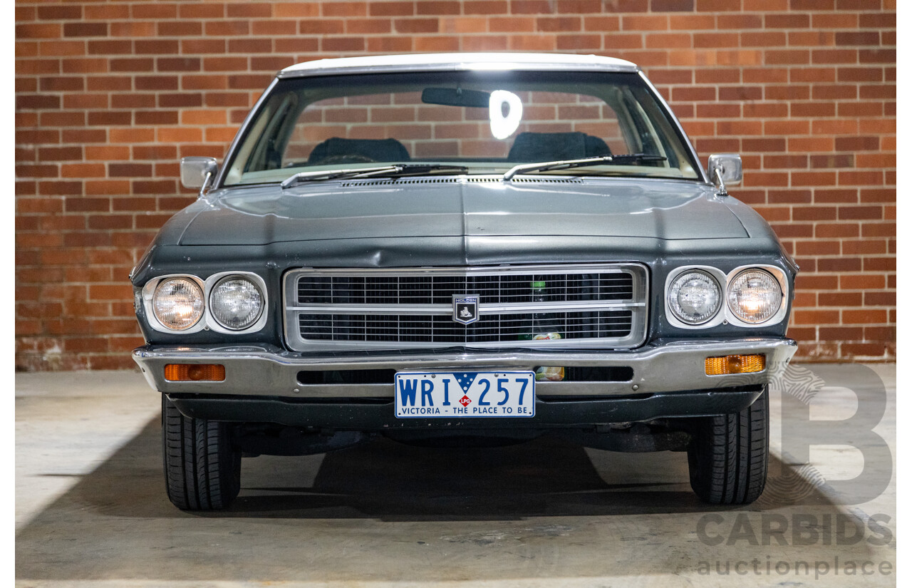 6/1974 Holden HQ Premier 4d Sedan Gunmetal Metallic Grey 308ci V8 5.0L