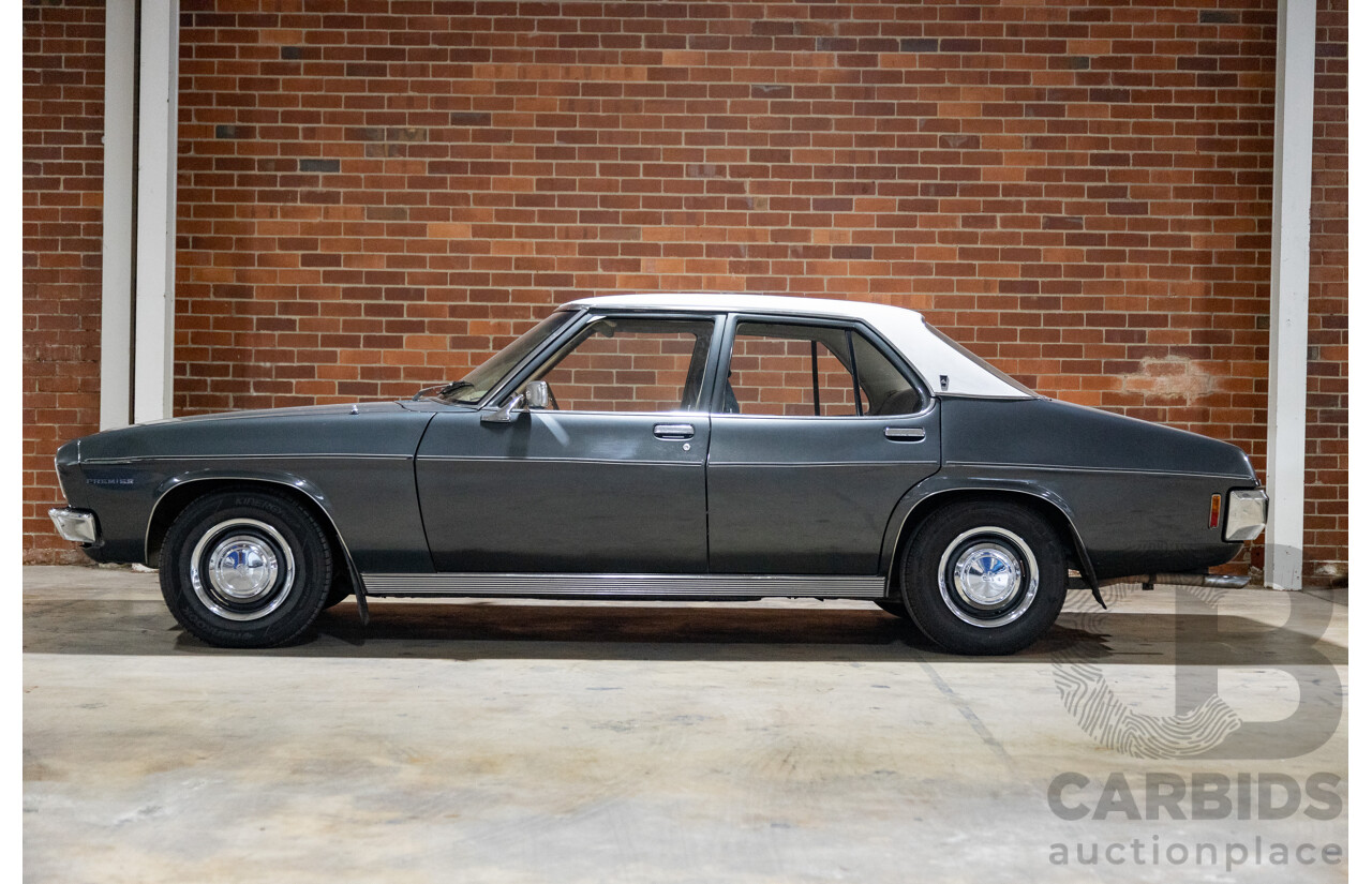 6/1974 Holden HQ Premier 4d Sedan Gunmetal Metallic Grey 308ci V8 5.0L