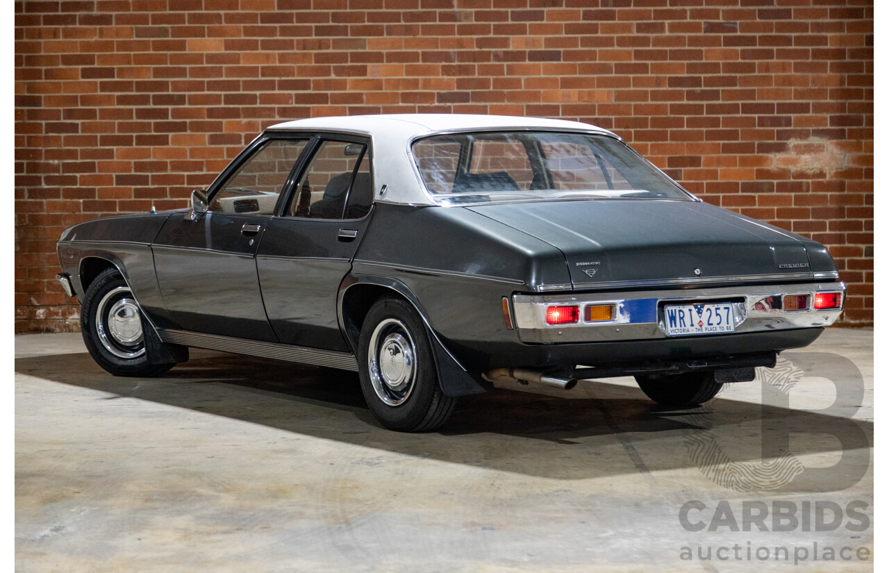 6/1974 Holden HQ Premier 4d Sedan Gunmetal Metallic Grey 308ci V8 5.0L