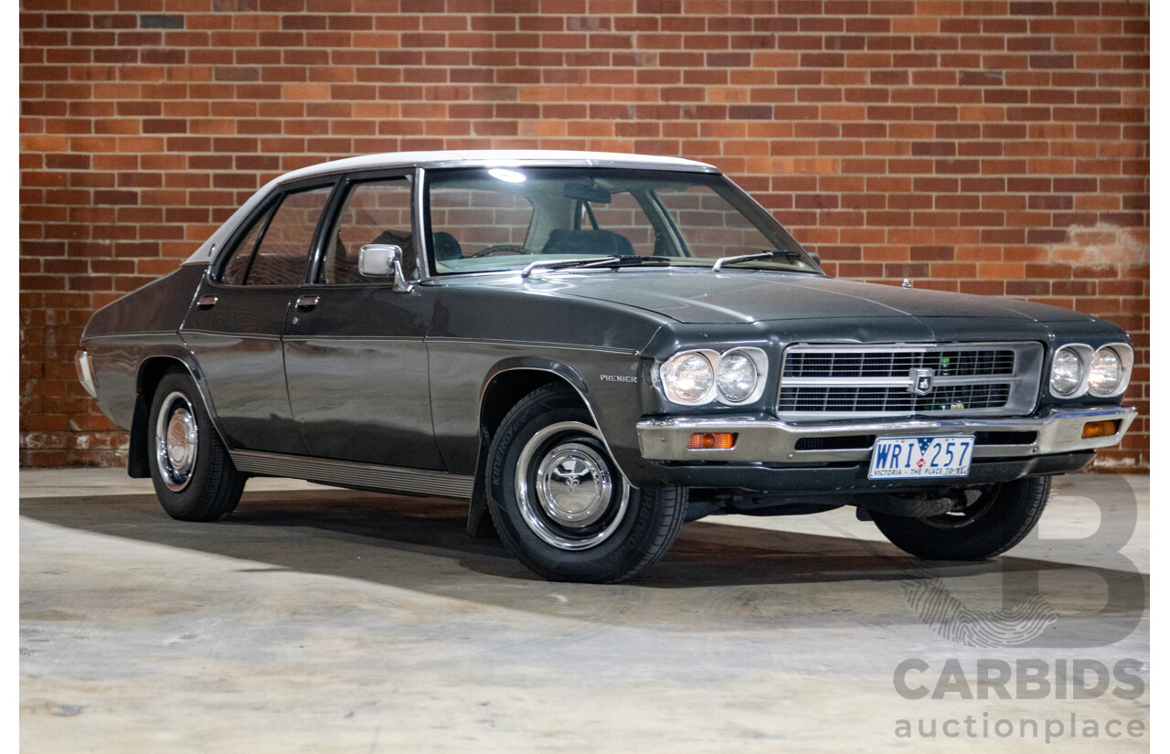 6/1974 Holden HQ Premier 4d Sedan Gunmetal Metallic Grey 308ci V8 5.0L