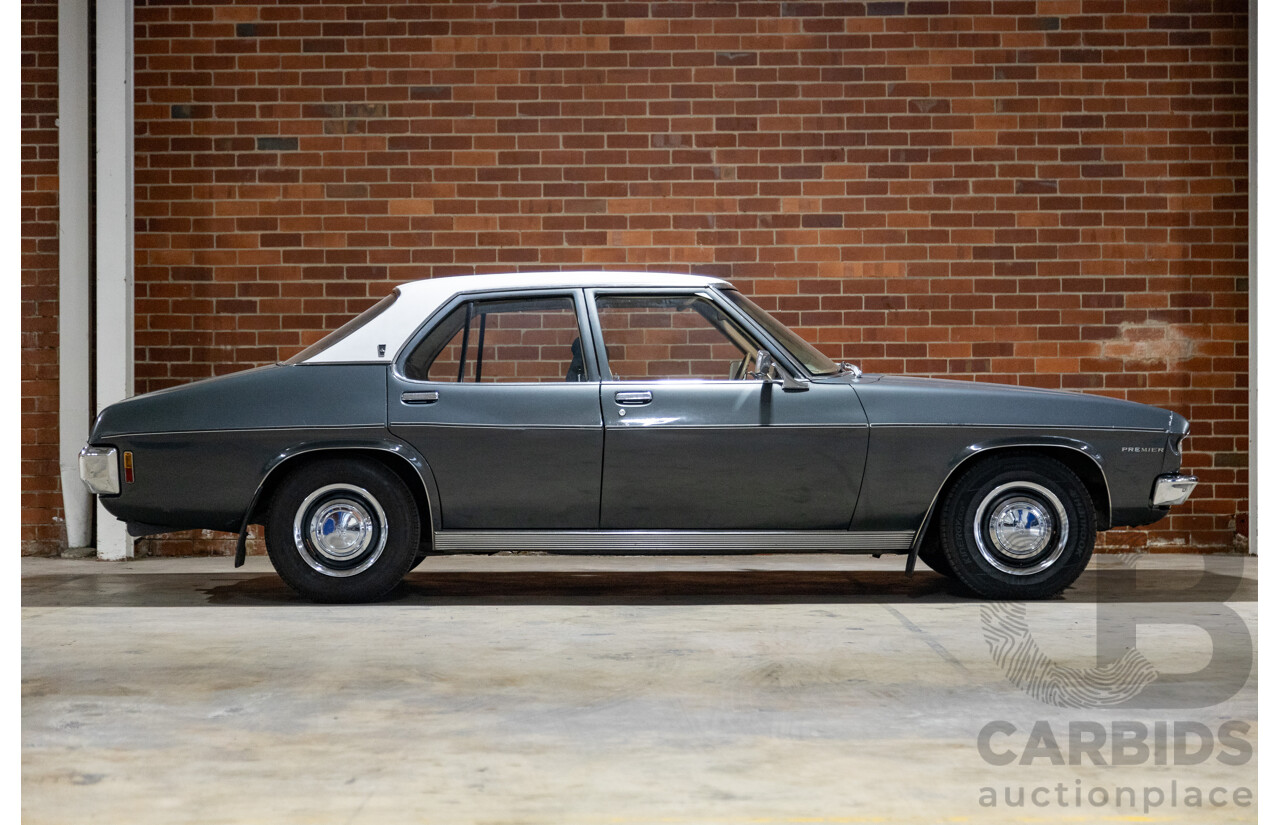 6/1974 Holden HQ Premier 4d Sedan Gunmetal Metallic Grey 308ci V8 5.0L