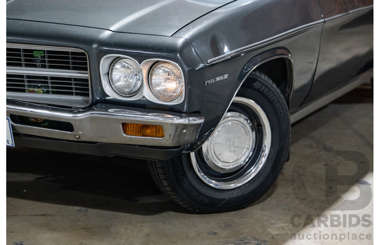 6/1974 Holden HQ Premier 4d Sedan Gunmetal Metallic Grey 308ci V8 5.0L