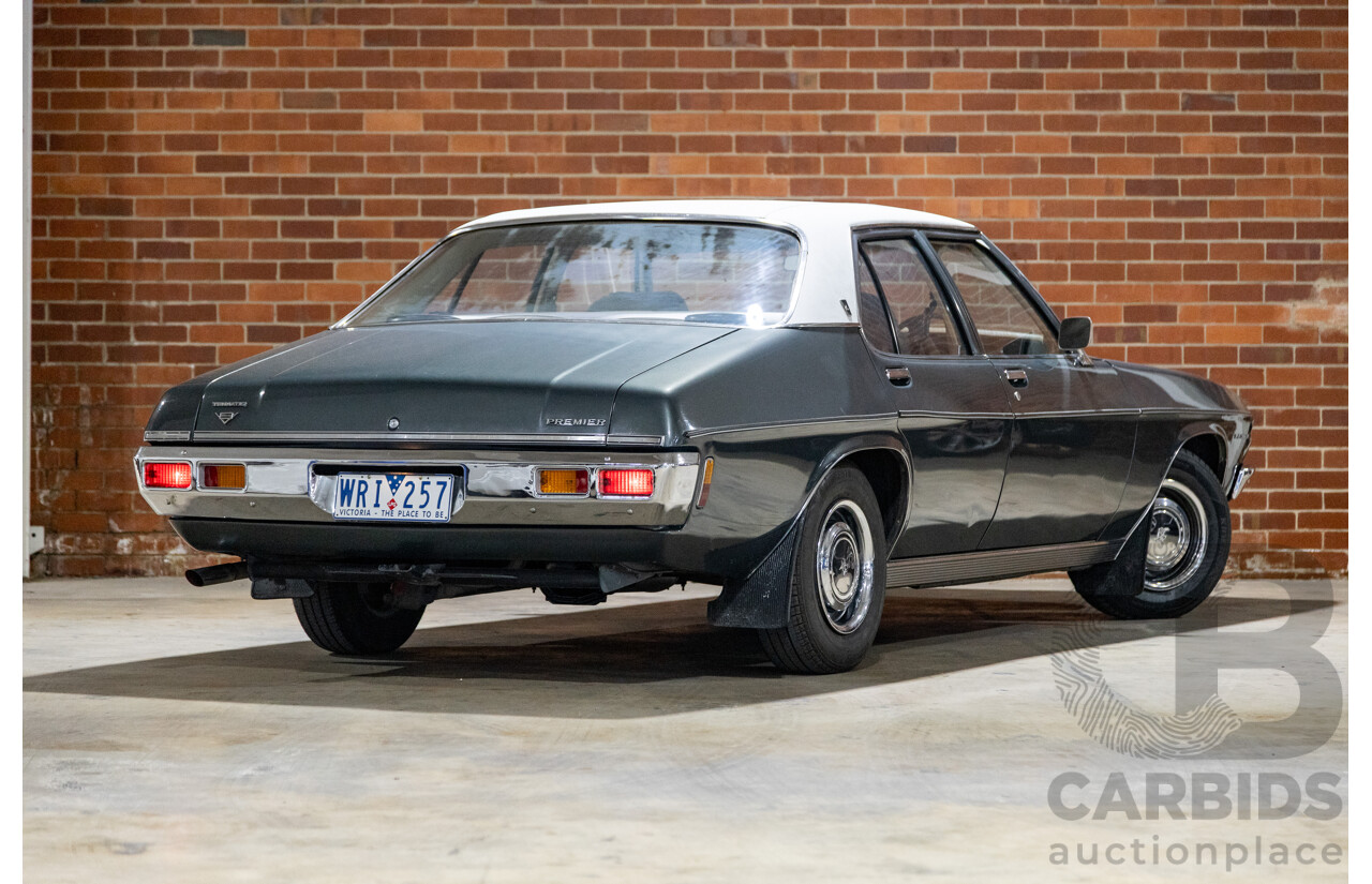 6/1974 Holden HQ Premier 4d Sedan Gunmetal Metallic Grey 308ci V8 5.0L