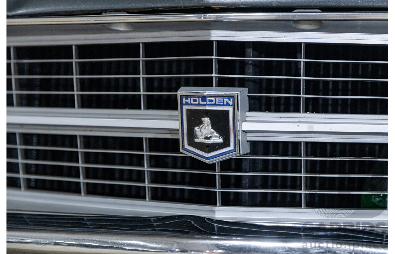 6/1974 Holden HQ Premier 4d Sedan Gunmetal Metallic Grey 308ci V8 5.0L