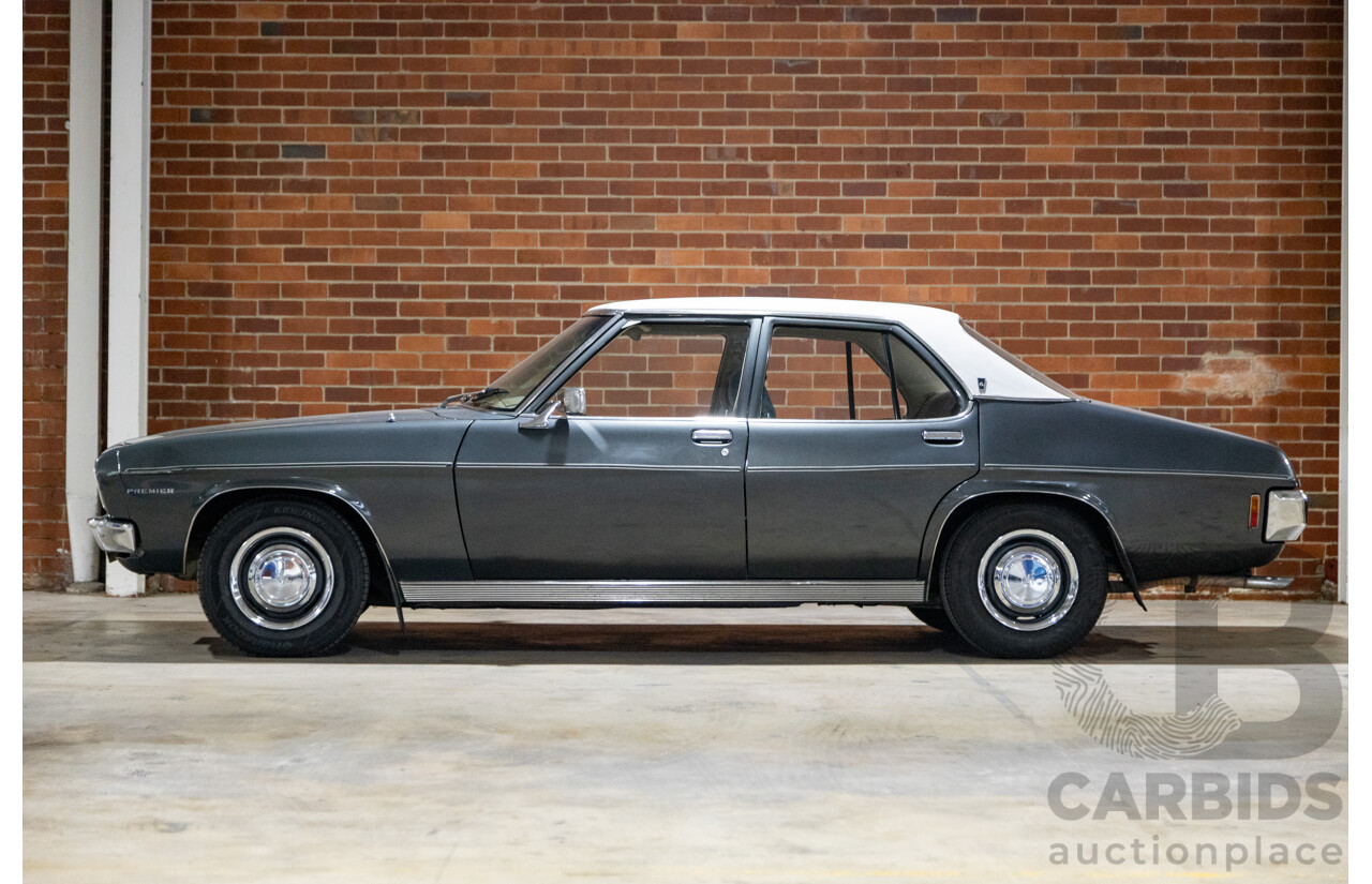 6/1974 Holden HQ Premier 4d Sedan Gunmetal Metallic Grey 308ci V8 5.0L