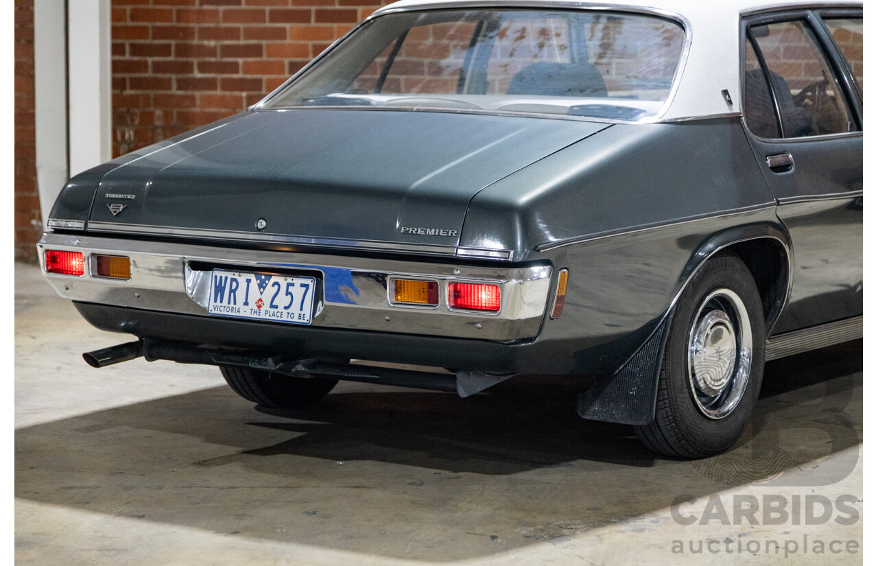 6/1974 Holden HQ Premier 4d Sedan Gunmetal Metallic Grey 308ci V8 5.0L