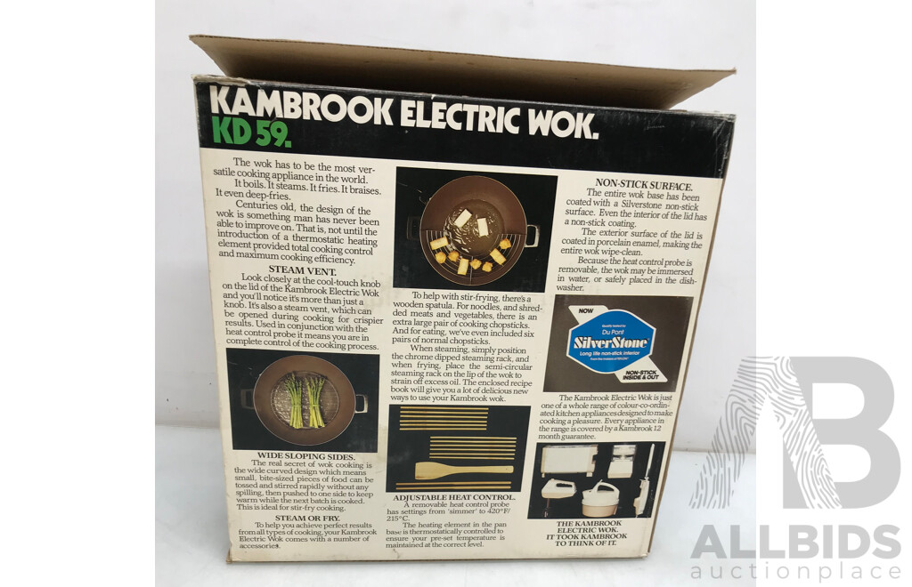 Kambrook (KD59) Electric Wok Set