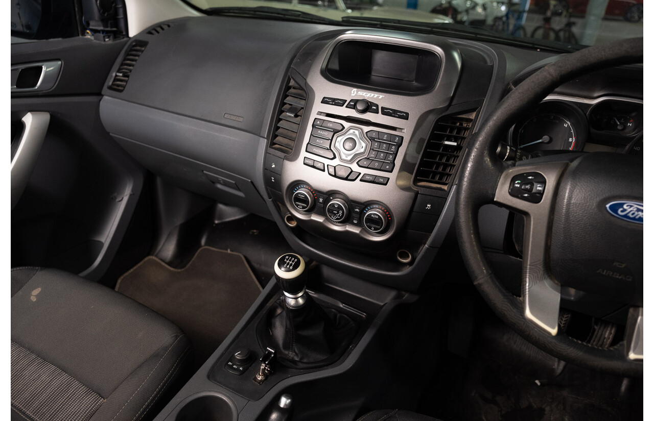 9/2012 Ford Ranger XLT 3.2 (4x4) PX Dual Cab Utility Black Turbo Diesel 3.2L