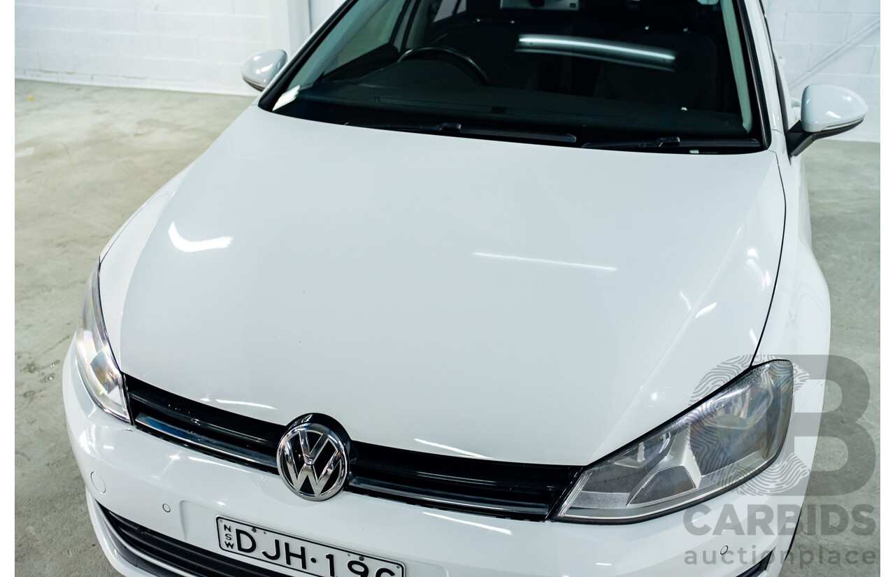 4/2013 Volkswagen Golf 90 TSI Comfortline MK7 AU 5d Hatchback White Turbo 1.4L