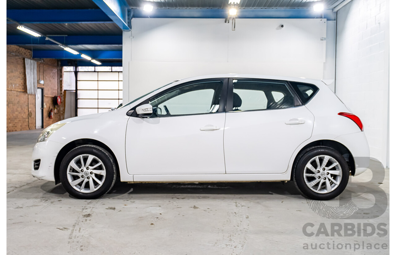 7/2015 Nissan Pulsar ST-L C12 5d Hatchback White 1.8L