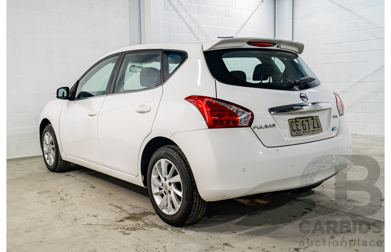 7/2015 Nissan Pulsar ST-L C12 5d Hatchback White 1.8L