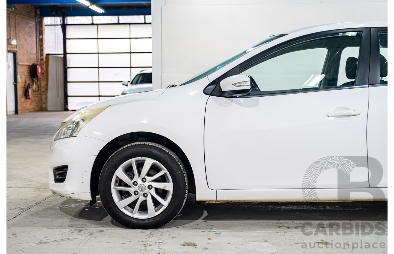 7/2015 Nissan Pulsar ST-L C12 5d Hatchback White 1.8L