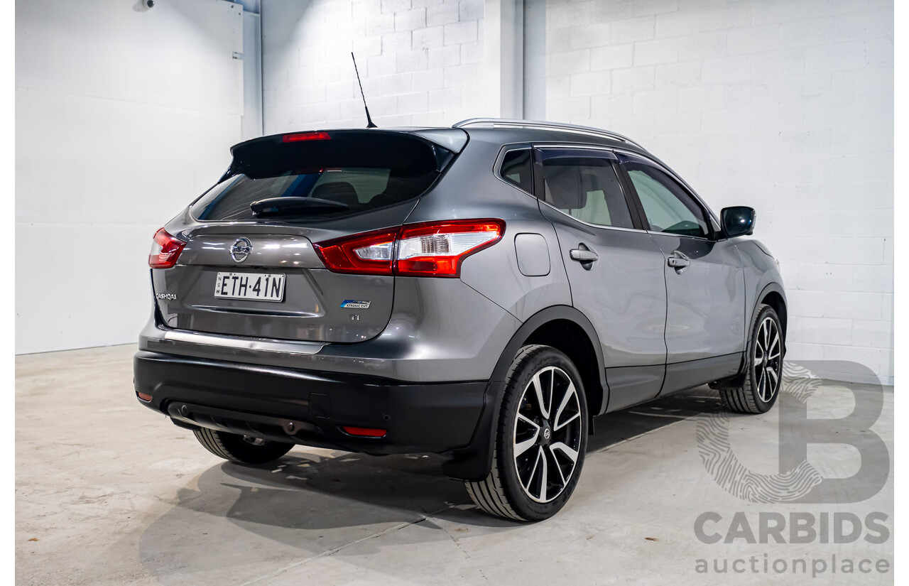 7/2015 Nissan Qashqai TI (4x2) J11 4d Wagon Metallic Grey 2.0L