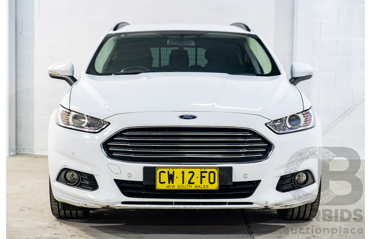 9/2015 Ford Mondeo Ambiente TDCi MD 4d Wagon White Turbo Diesel 2.0L