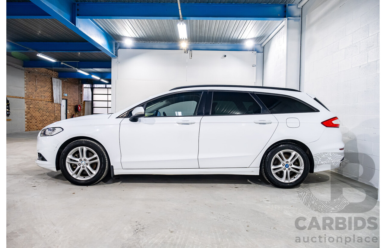 9/2015 Ford Mondeo Ambiente TDCi MD 4d Wagon White Turbo Diesel 2.0L