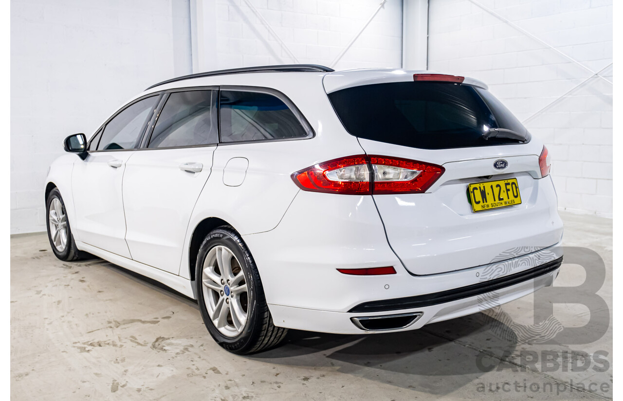 9/2015 Ford Mondeo Ambiente TDCi MD 4d Wagon White Turbo Diesel 2.0L