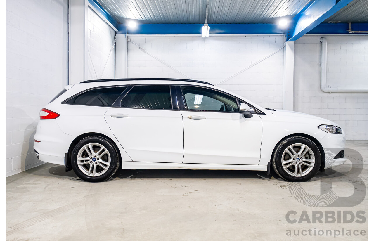 9/2015 Ford Mondeo Ambiente TDCi MD 4d Wagon White Turbo Diesel 2.0L