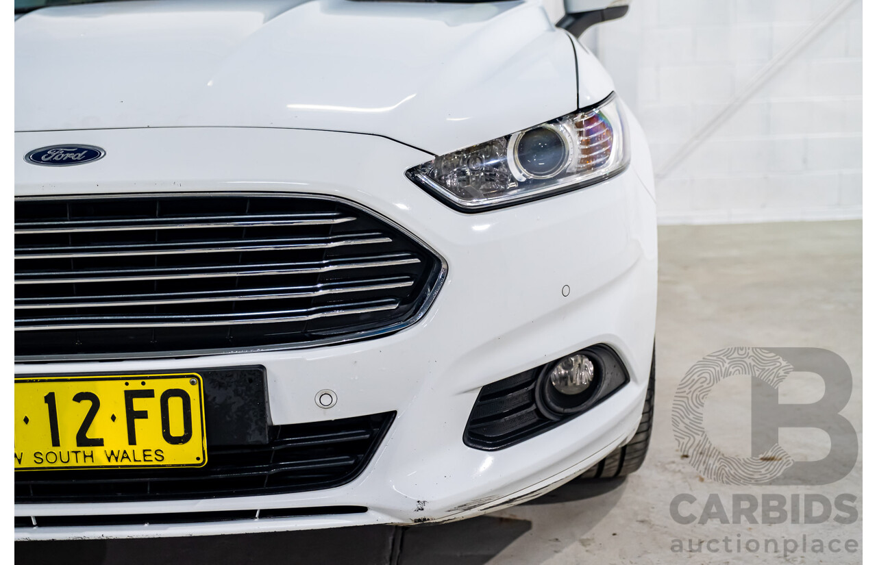 9/2015 Ford Mondeo Ambiente TDCi MD 4d Wagon White Turbo Diesel 2.0L