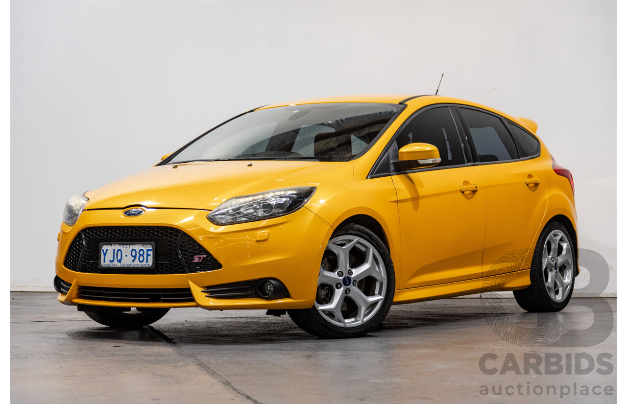 7/2013 Ford Focus ST LW MK2 5d Hatchback Tangerine Scream Metallic Turbo 2.0L